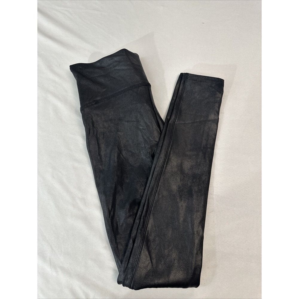 NEW SPANX‎ [ Medium ] Faux Leather Leggings in Black